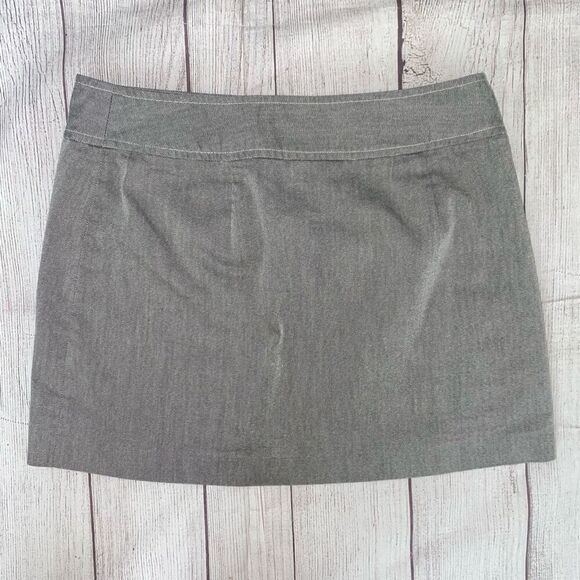 Express stretch women 7/8 wrap mini skirt grey - Picture 1 of 7